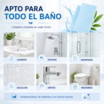 Limpiador ecológico para baño en tiras biodegradable y sin plástico