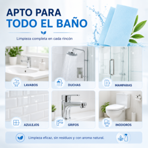 21 Limpiador ecológico para baño en tiras biodegradable y sin plástico