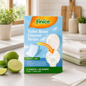 Limpiador ecológico para baño en tiras biodegradable y sin plástico