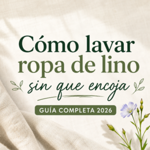 Cómo lavar ropa de lino sin que encoja (guía completa 2026)