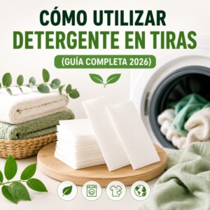 Cómo utilizar detergente en tiras correctamente (guía completa 2026)