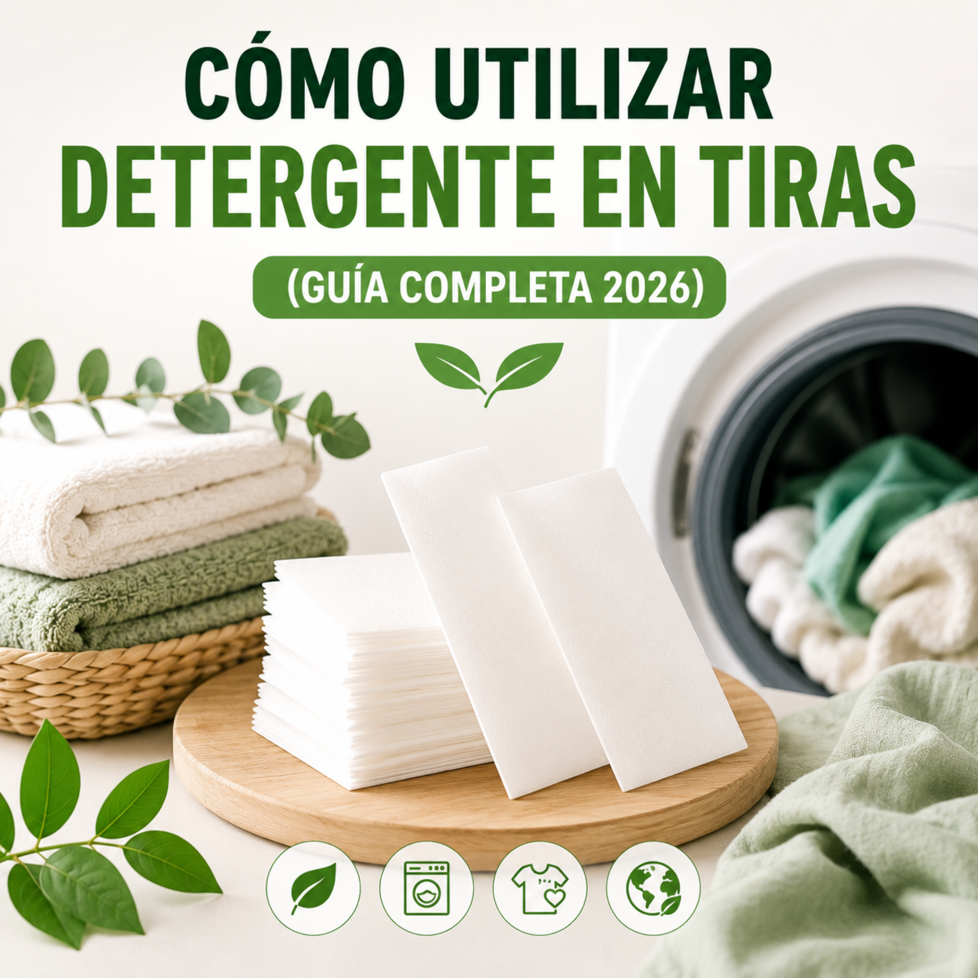 Cómo utilizar detergente en tiras correctamente (guía completa 2026)