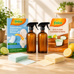 Limpiador para baño, friegasuelos y 2 pulverizadores de vidrio