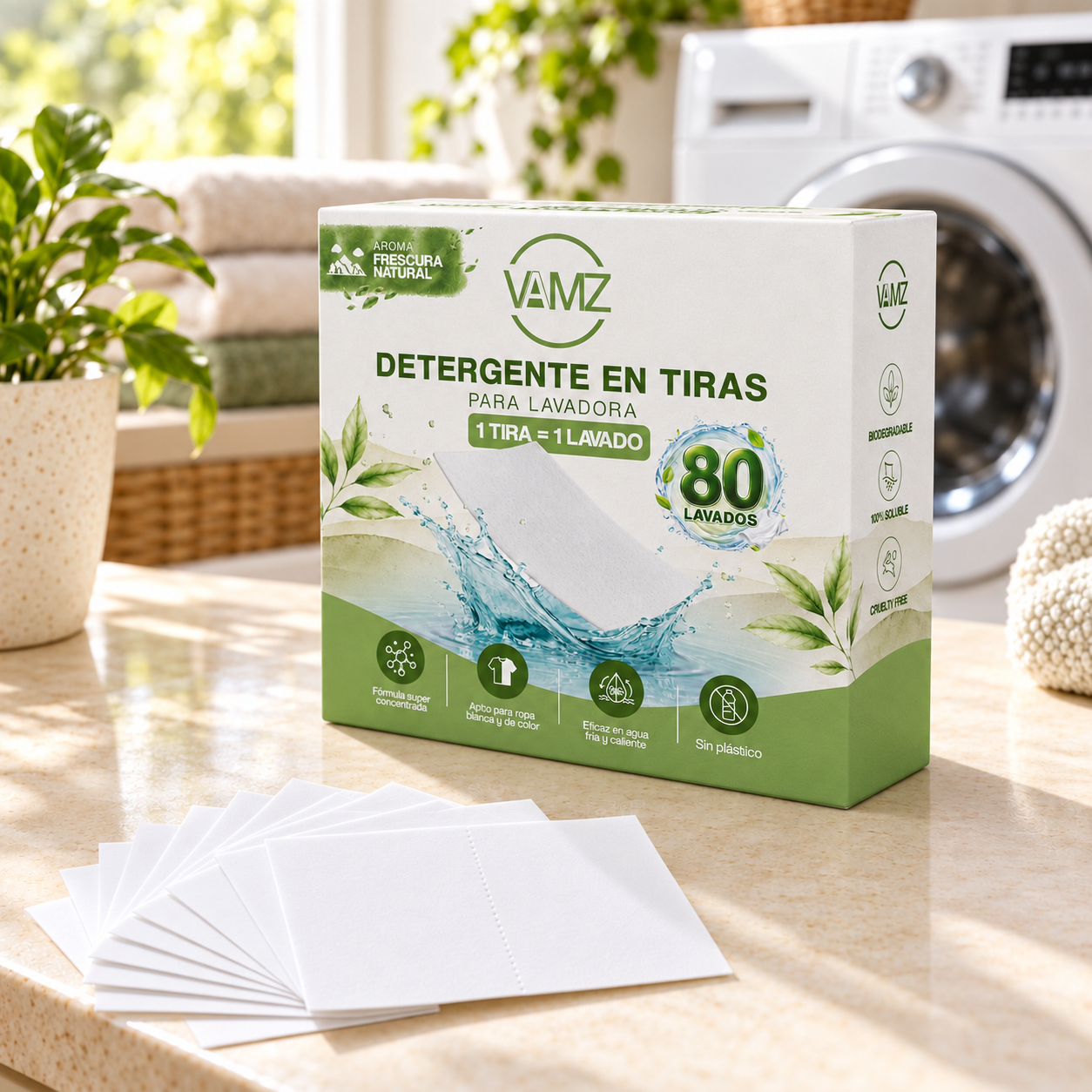 Detergente en tiras VAMZ Para empresas