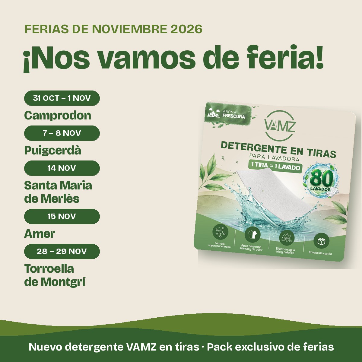 ¡Nos vamos de feria! Camprodon, Puigcerdà, Merlès, Amer y Torroella en noviembre